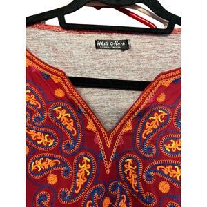 Boho dress by White Mark. Above the knee. Long sleeves-bishop-. Size large.